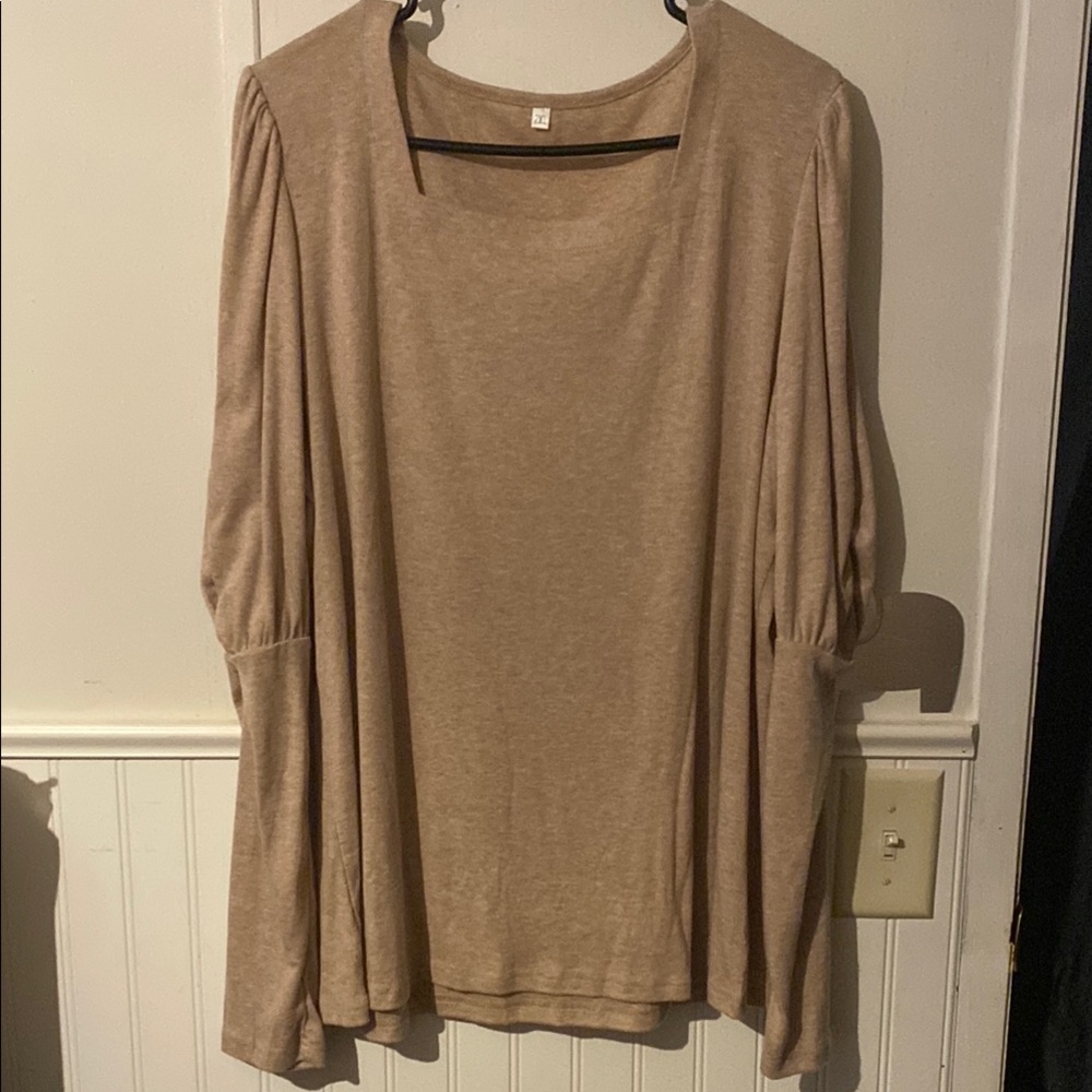 Elegant Tan Women's Top
